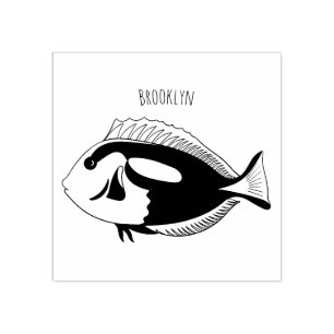 Tampons Encreurs Illustration du poisson de la cuve bleue