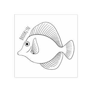 Tampons Encreurs Illustration du poisson-tang jaune