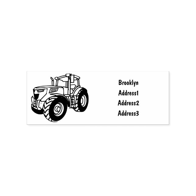 Tampons Encreurs Illustration du tracteur (Impression)