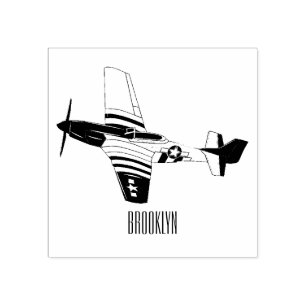 Tampons Encreurs Illustration d'un avion de chasse-bombardier