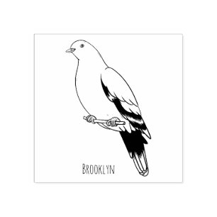 Tampons Encreurs Illustration d'un pigeon à cou rose