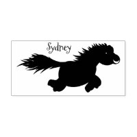 Illustration d'un poney de Shetland mignon