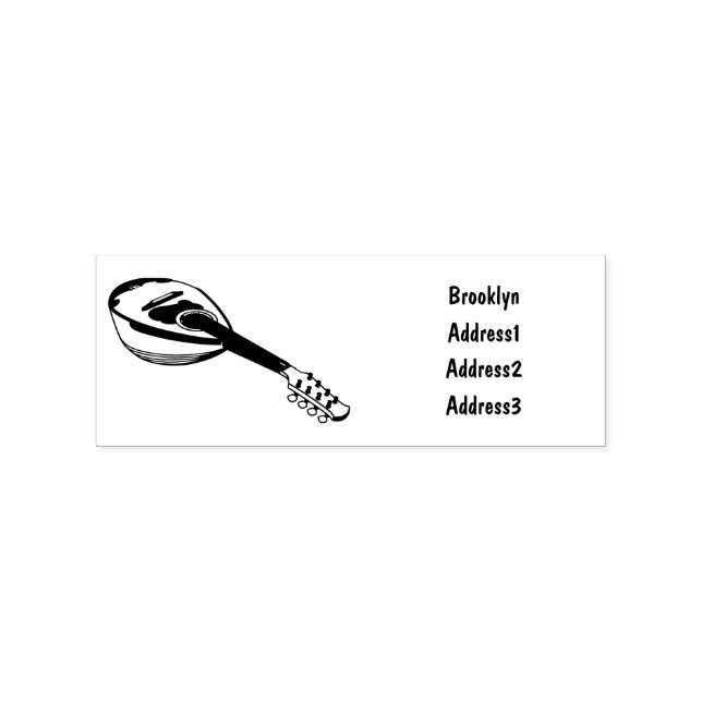 Tampons Encreurs Illustration en mandoline (Impression)