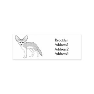 Tampons Encreurs Illustration Fennec fox
