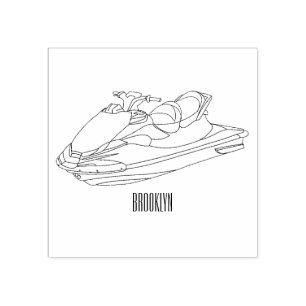 Tampons Encreurs Illustration Jet ski