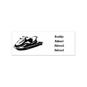 Tampons Encreurs Illustration Jet ski