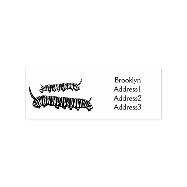 Tampons Encreurs Illustration Monarch caterpillar (Impression)