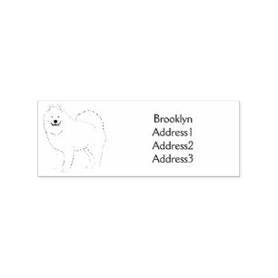 Tampons Encreurs Illustration Samoyed dog