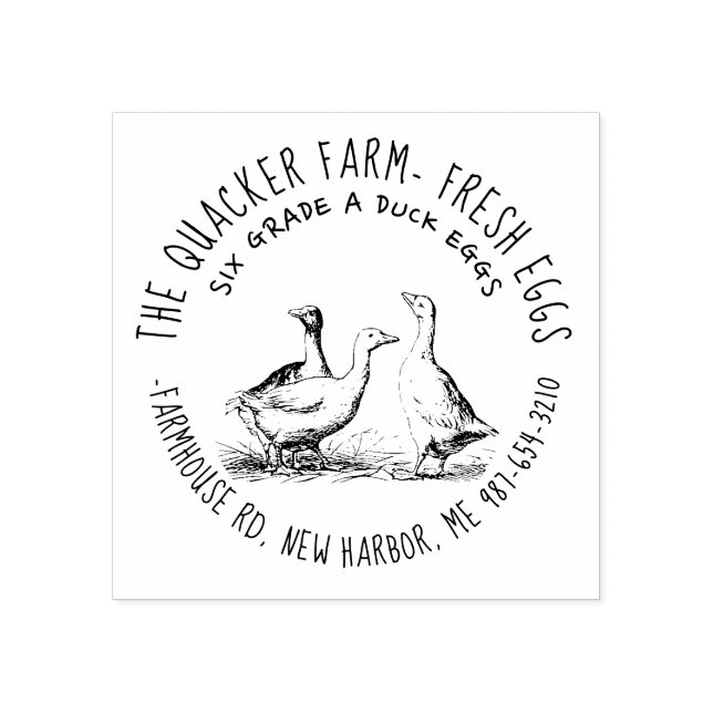 Tampons Encreurs Illustration tirée à main mignonne Carton d'oeuf d (Impression)