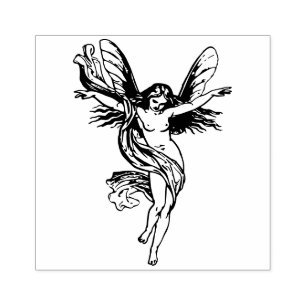 Tampons Encreurs imaginaire de fille de papillon