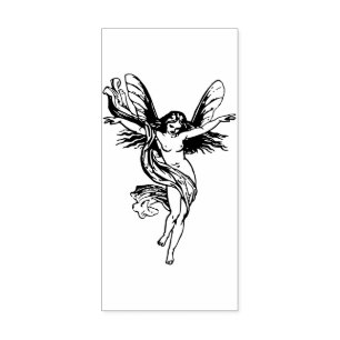 Tampons Encreurs imaginaire de fille de papillon