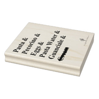 Tampons Encreurs Ingrédients Pasta Carbonara