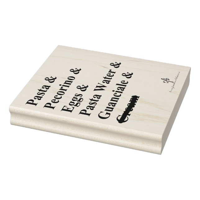 Tampons Encreurs Ingrédients Pasta Carbonara (Tampon)