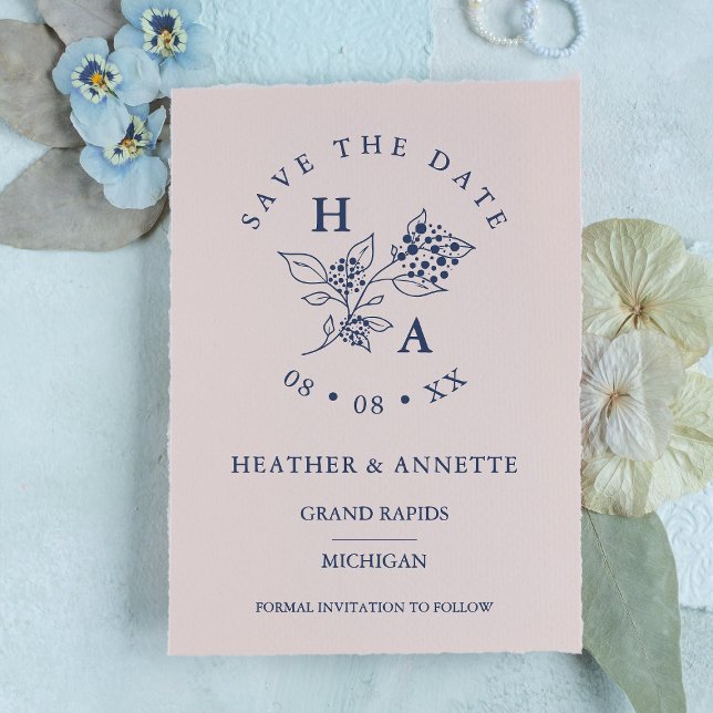 Tampons Encreurs Initiales de Bunch Mariage minimes modernes (Créateur téléchargé)