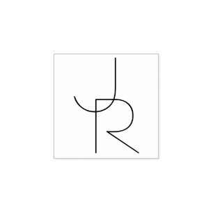 Tampons Encreurs Initiales de chevauchement modernes 2