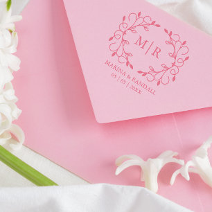 Tampons Encreurs Initiales élégantes du monogramme de mariage