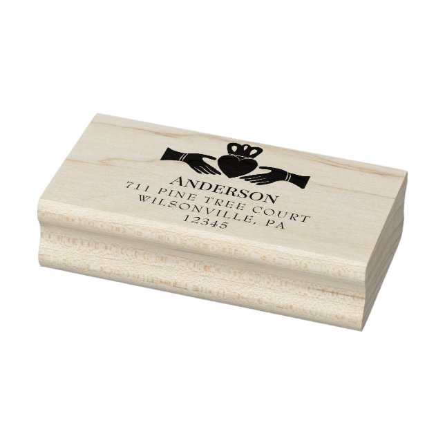 Tampons Encreurs Irish Claddagh Ring Return Address (Tampon)