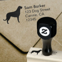Irish Wolfhound Silhouette Adresse de retour