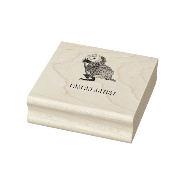 Tampons Encreurs Je Suis Un Artiste Perroquet Gray Africain (Tampon)