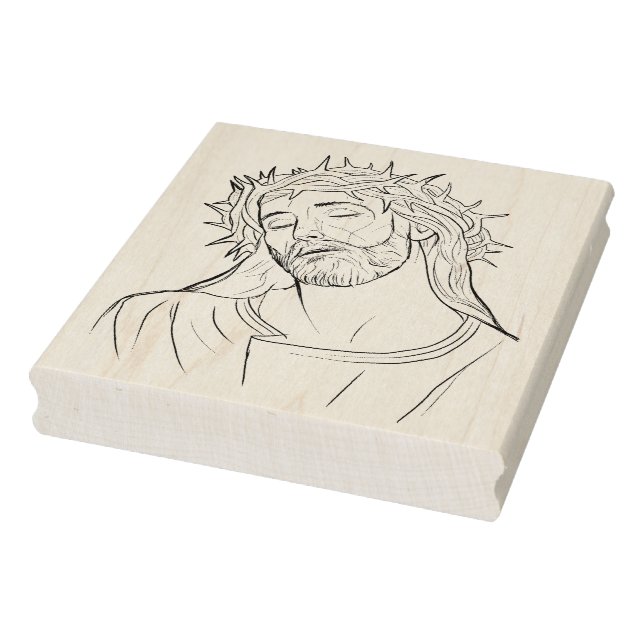 Tampons Encreurs Jesus buste 2 illustration Timbre d'art motif (Tampon)