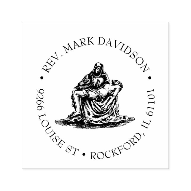 Tampons Encreurs Jésus Vierge Marie Pieta Religieux Catholique (Impression)