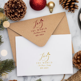 Tampons Encreurs Joie de Noël au monde Citer un script fantastique
