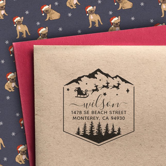 Tampons Encreurs Joli Noël Sant Claus Retour (Créateur téléchargé)