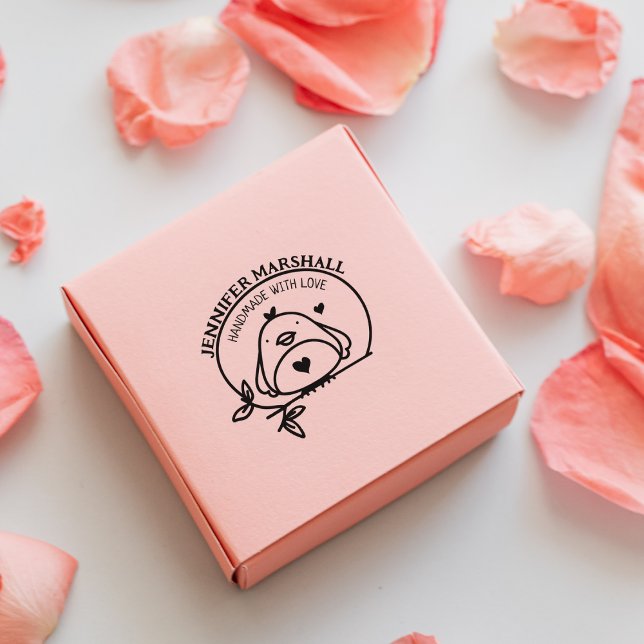 Tampons Encreurs Joli oiseau fait main avec l'amour par (nom person (Créateur téléchargé)