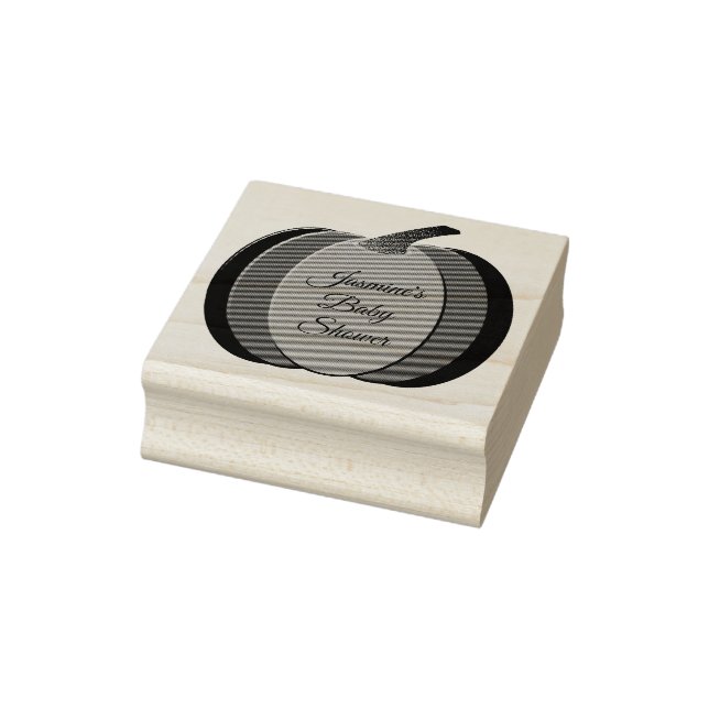 Tampons Encreurs Joli rose bébé fille Citrouille Baby shower person (Tampon)