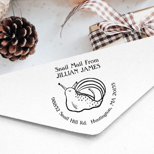 Tampons Encreurs Jolie adresse de retour par courrier escargot