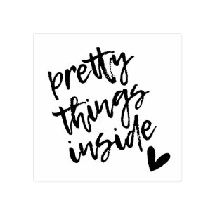 Tampons Encreurs Jolies Choses À L'Intérieur, Emballage Pour Petite