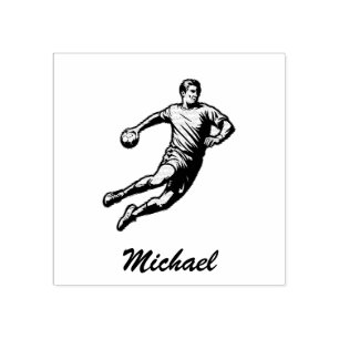 Tampons Encreurs Joueur de handball moderne vintage tendance Person