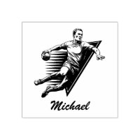 Joueur de handball moderne vintage tendance Person