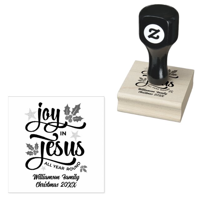 Tampons Encreurs JOY IN JESUS Personalized Christian Christmas   (Tamponné)