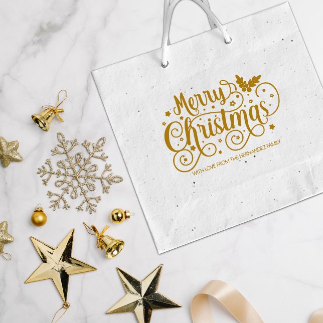 Tampons Encreurs Joyeuse calligraphie de Noël Décorée, Grande (Créateur téléchargé)