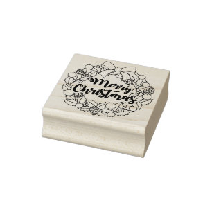 Tampons Encreurs Joyeuse couronne de Noël