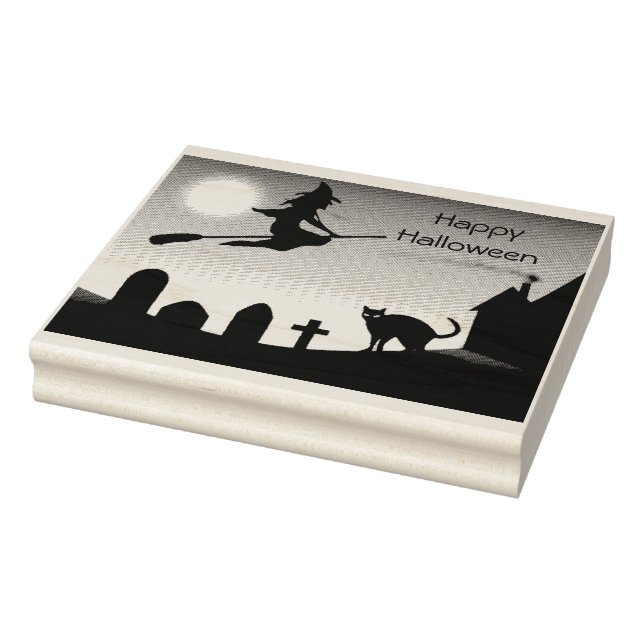 Tampons Encreurs Joyeuse scène d'Halloween - Timbre en caoutchouc (Tampon)