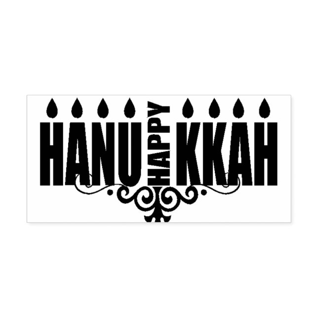 Tampons Encreurs Joyeux Hanukka (Impression)