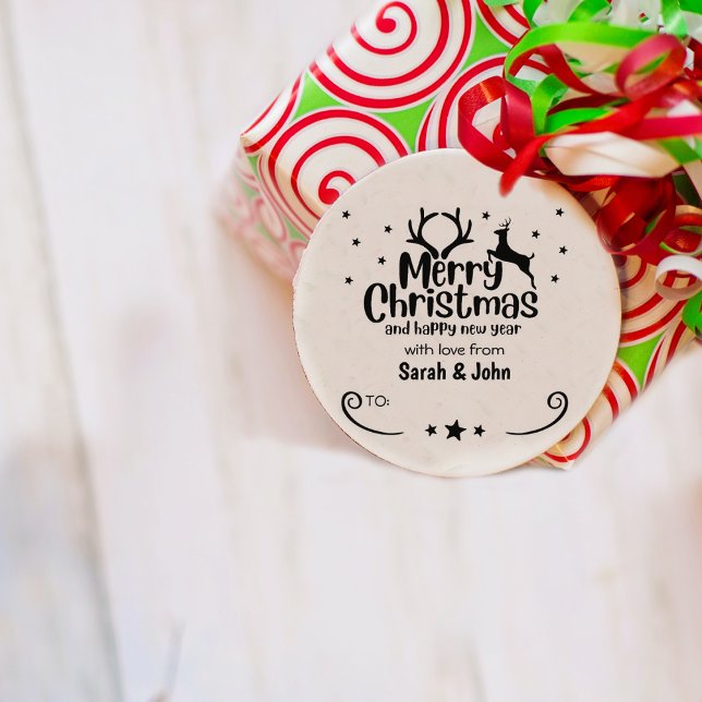 Tampons Encreurs Joyeux Noël avec amour de (coutume) Couple, (Créateur téléchargé)