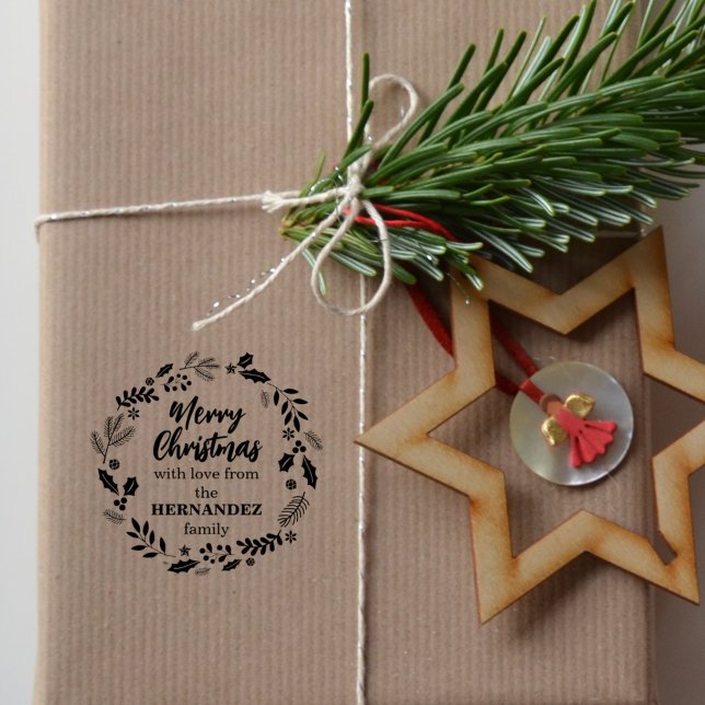 Tampons Encreurs Joyeux Noël avec amour de (coutume) Famille (Créateur téléchargé)