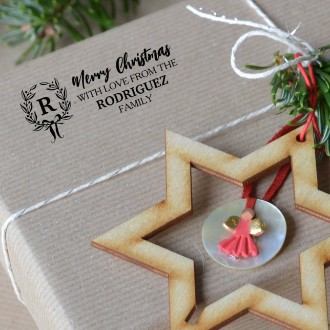 Tampons Encreurs Joyeux Noël avec amour de la famille (coutume) (Créateur téléchargé)