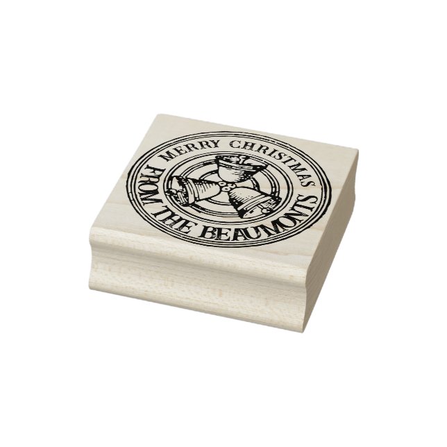 Tampons Encreurs Joyeux Noël cloches cadeau de vacances personnalis (Tampon)