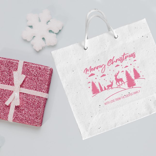 Tampons Encreurs Joyeux Noël Forêt de cerfs et d'arbres (Créateur téléchargé)