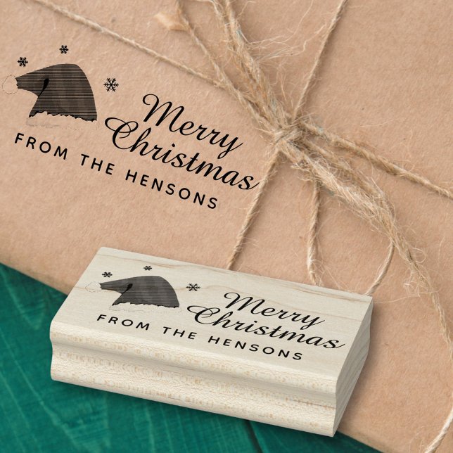 Tampons Encreurs Joyeux Noël Nom de Famille Écriture Fêtes (Créateur téléchargé)