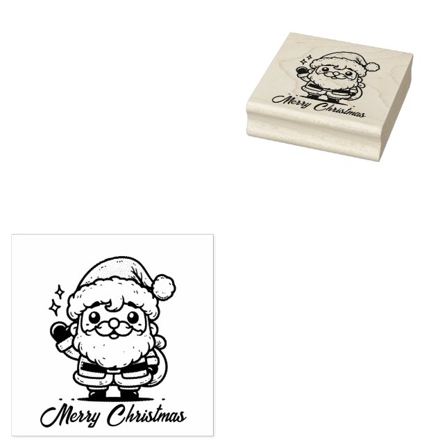 Tampons Encreurs Joyeux Noël Père Noël (Tamponné)