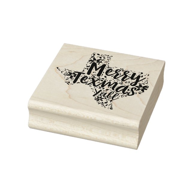 Tampons Encreurs Joyeux Texmas Y'all Texas State Christmas Art Stam (Tampon)