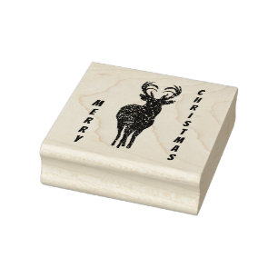 Tampons Encreurs Joyeux timbre de rennes de Noël