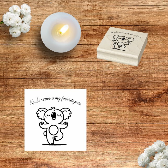 Tampons Encreurs Joyeux Timbre Yoga Koala (Créateur téléchargé)