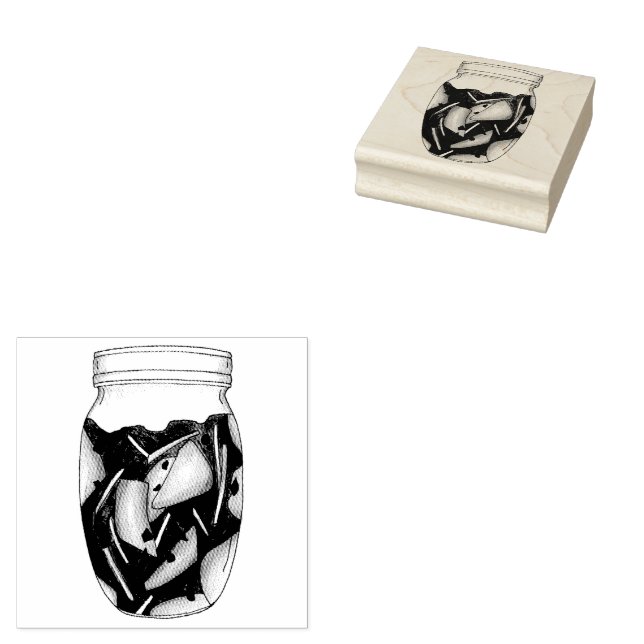 Tampons Encreurs Kimchi Fermenté Chou Cuisine coréenne (Tamponné)