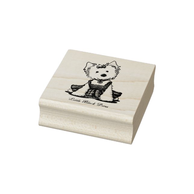 Tampons Encreurs KiniArt Westie LBD (Tampon)